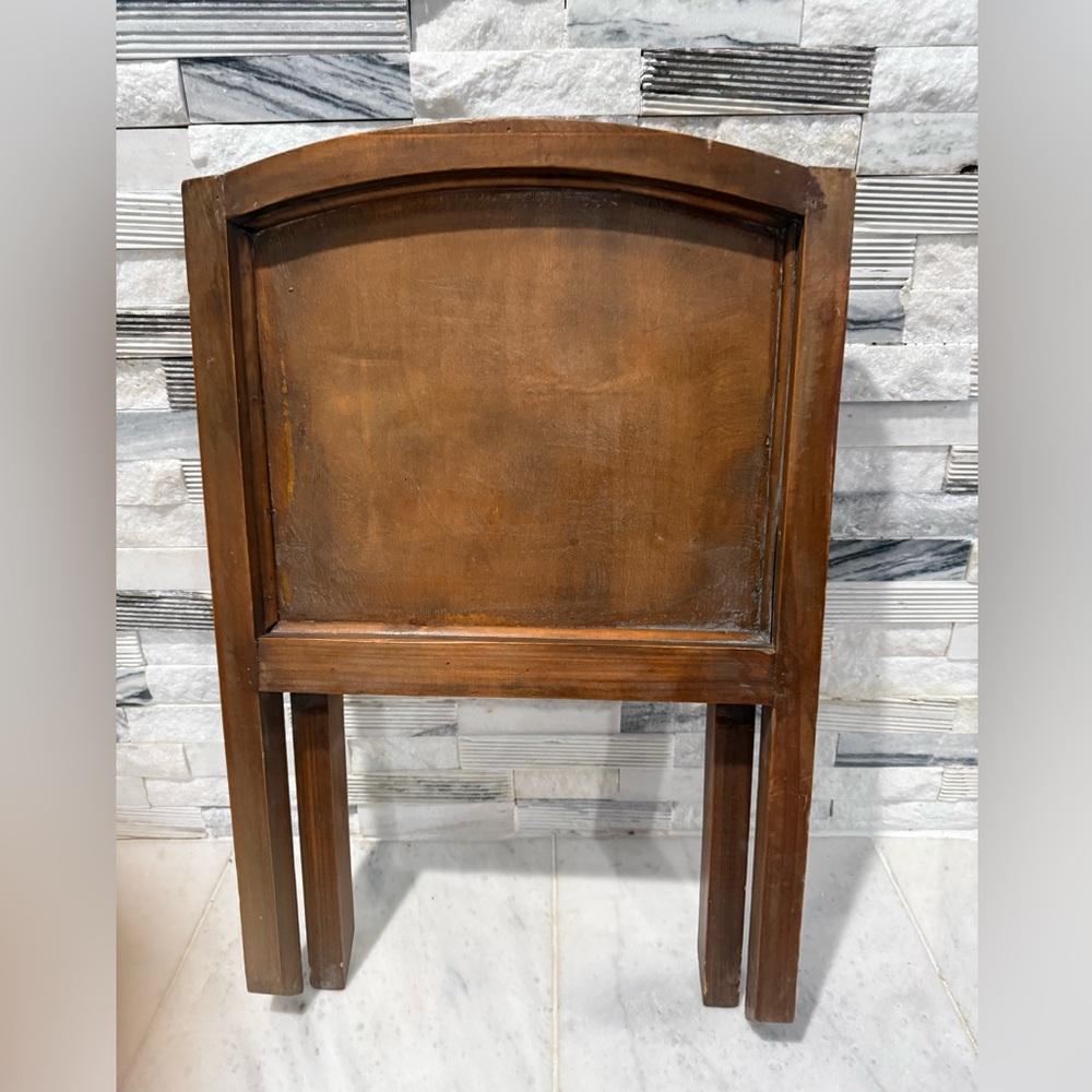 Antique 1940's Hardwood & Wicker Folding Magazine Rack/Large Book Holder- - Picture 8 of 10